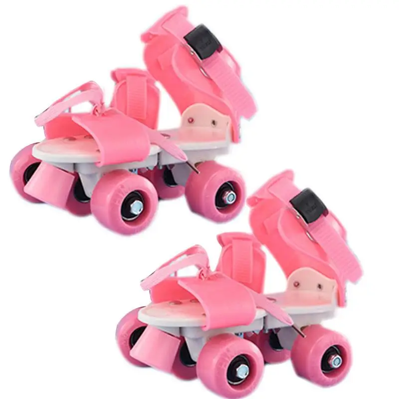 

4 Wheels Skates Unisex Roller Skates Double Row Four Wheels Simple Design Walking Shoes Roller Skates For Toddlers Kids Indoor &