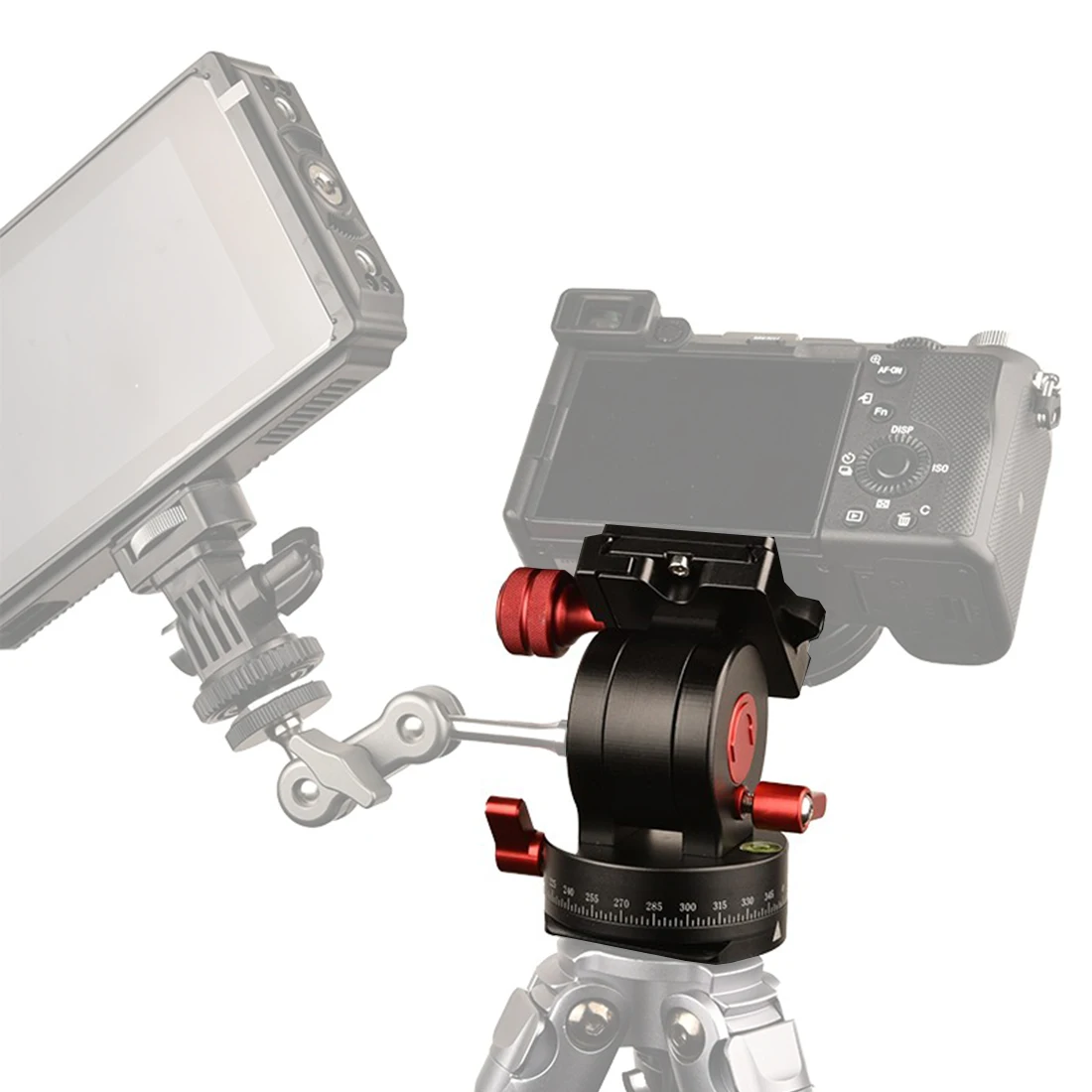 360 Panoramic Tripod Head Camera Phone Video Mini Tilt Pan 1/4 Screw Mount Universal Ballhead for Arca Swiss SLR Monopod Adapter camera adapter tripod ball head camera head adapter camera panoramic head
