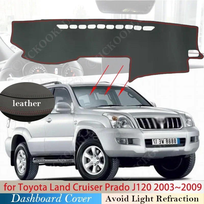 PU-Leather-for-Toyota-Land-Cruiser-Prado-120-J120-2003-2009-Anti-Slip ...