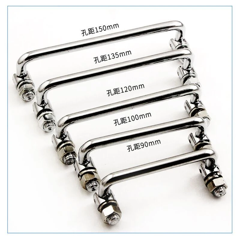 Sleek Iron Rod Folding U-Shaped Carbon Steel Pull-Up Bar Handle