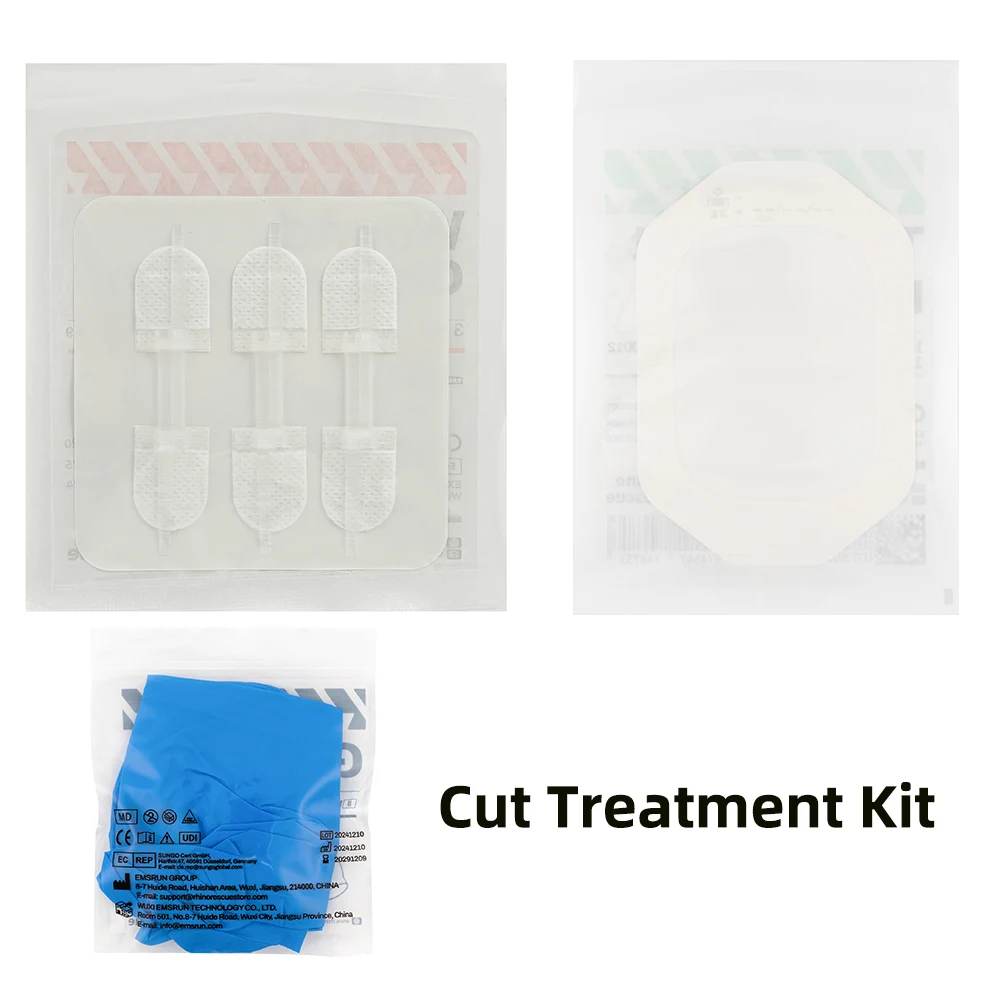 RHINO RESCUE Cut Care Kit-Zip Stitch Wound Closure Strips for Cut Care Device Home Camping