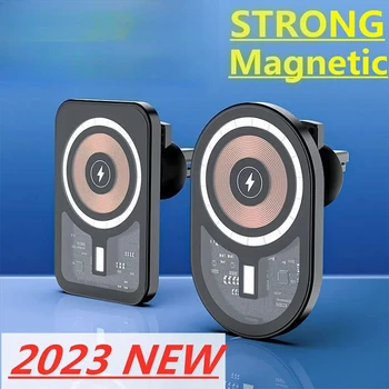 Supporto Magnetico Wireless per Auto con Ricarica Rapida per Bocchetta dell'Aria, Compatibile con iPhone 13 14 15 16 17 Pro Max MagSafe