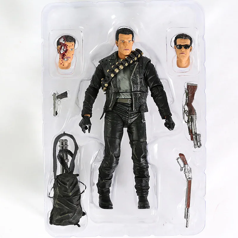 NECA Terminator - Ultimate Terminator Tech Noir T-800 Figura Modelo Juguete Figura Coleccionable Adorno de Escritorio Muñeca
