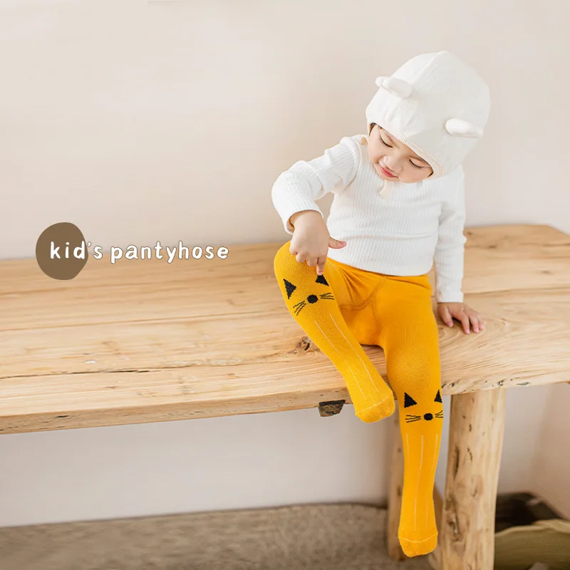 Children's Pantyhose Spring Summer Baby Leggings Cotton Tights for Kids Cartoon Cute Girls Stocking Toddler Accesorios