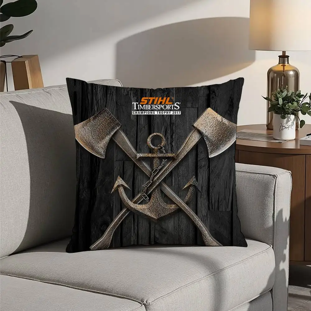 Pillow Cover Displayed in Room Setting