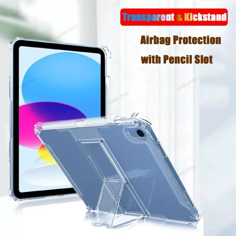 

for OPPO Pad Air 10.36 Case with Pencil Holder Cover Kickstand Transparent Shockproof Airbag Soft Cover for OPPO Pad 11“ 2022