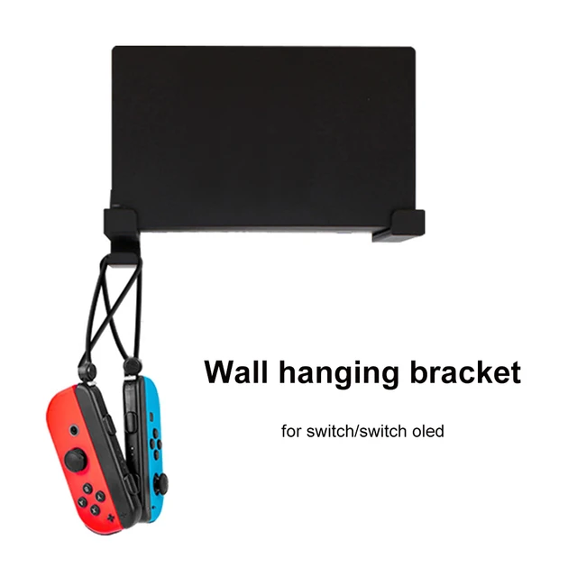 Noir-Support mural pour console Nintendo Switch et OLED, support de  protection, NS Joycon, stockage mural, pr