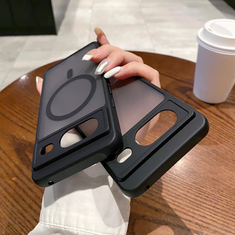 Magsafe Magnetic Wireless Luxury Matte Phone Case with Bumper Back Cover