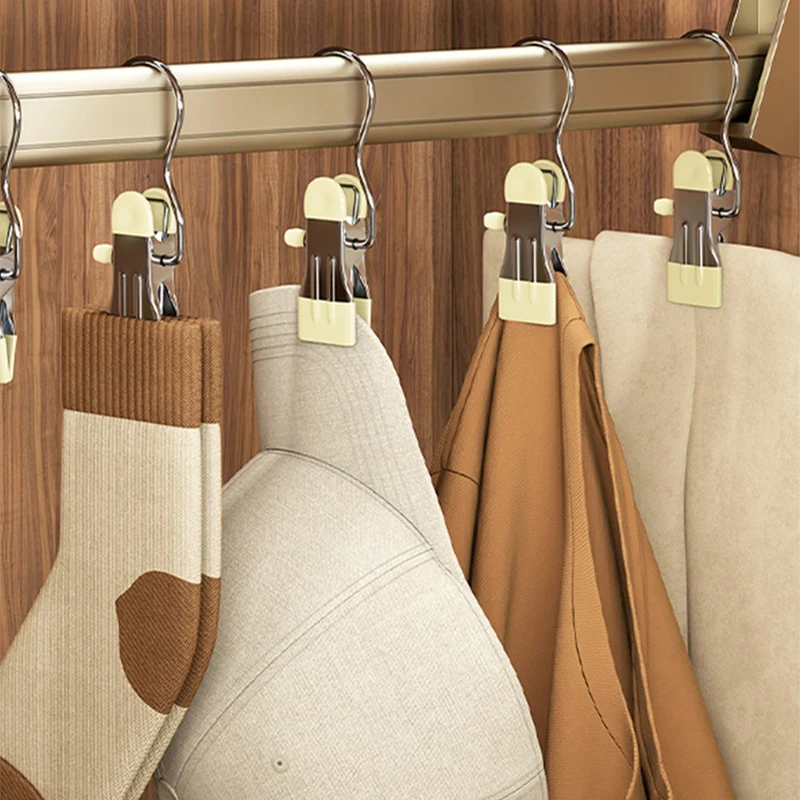 

1Pcs Stainless Steel Shoe Rack Pants Folder Boot Hanger Holder Portable Travel Laundry Hook Hanging Clothes Sock Clip