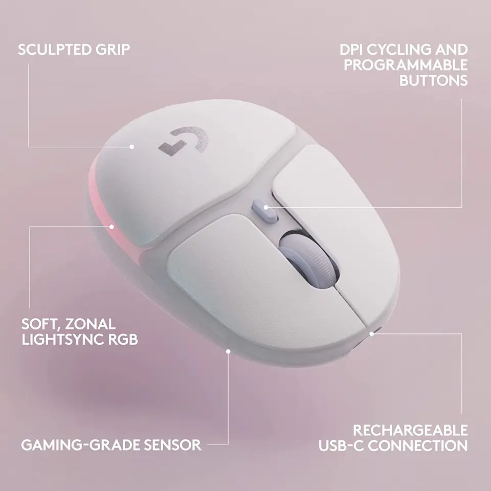 ロジクール G705 ワイヤレス ゲーミング マウス、カスタマイズ可能な