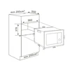 Microwave Oven 25 Liter Fully Automatic Embedded Microwave Oven Small Size Fully Automatic Intelligent Light Wave Oven ED