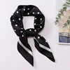1pcs 70cm Fresh Polka Dot Printed Silk Scarf for Women Imitation Silk Simple and Elegant Headwear Clothing Square Scarf 2