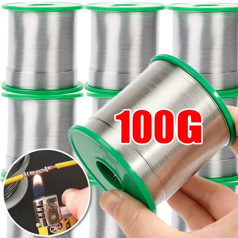 Stainless Steel Solder Wires Rods Low Temperature Easy Melt Aluminum Copper Iron Metal Weld Cored 20/50/100g Soldering Wire Soldering Rods Welding Wires