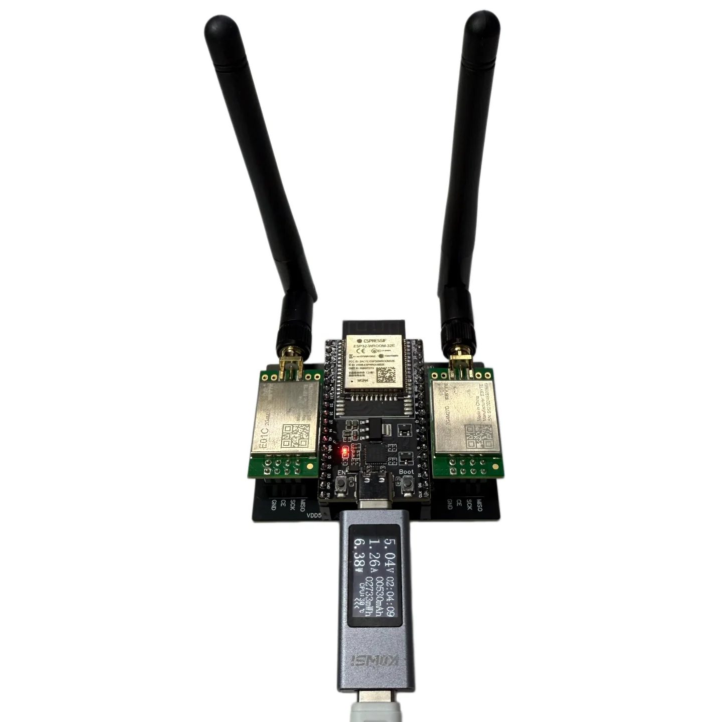 รูปสินค้า โมดูล NRF24L01 กำลังสูง + ESP32 สำหรับบลูทูธระยะไกล