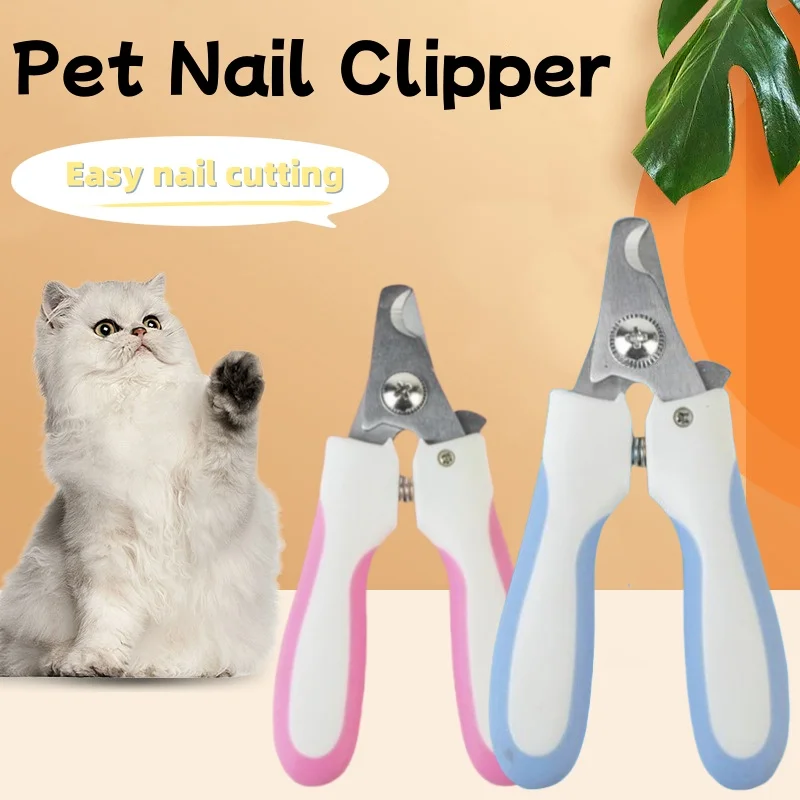 Pet Nail Clipper Dog Professional Nail Trimmers with Safety Guard Sharp Stainless Steel Cat Clipper Pet Grooming Tools