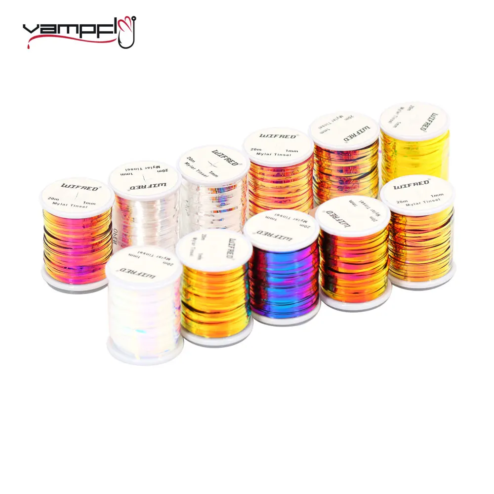 1 Spool, Plastic Fly Tying Tinsel Tape Fishing Fly Tying