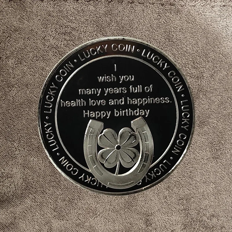 Collection Coin Lucky Happy Birthday Commemorative Coins Gift Good Luck and Happiness Medal