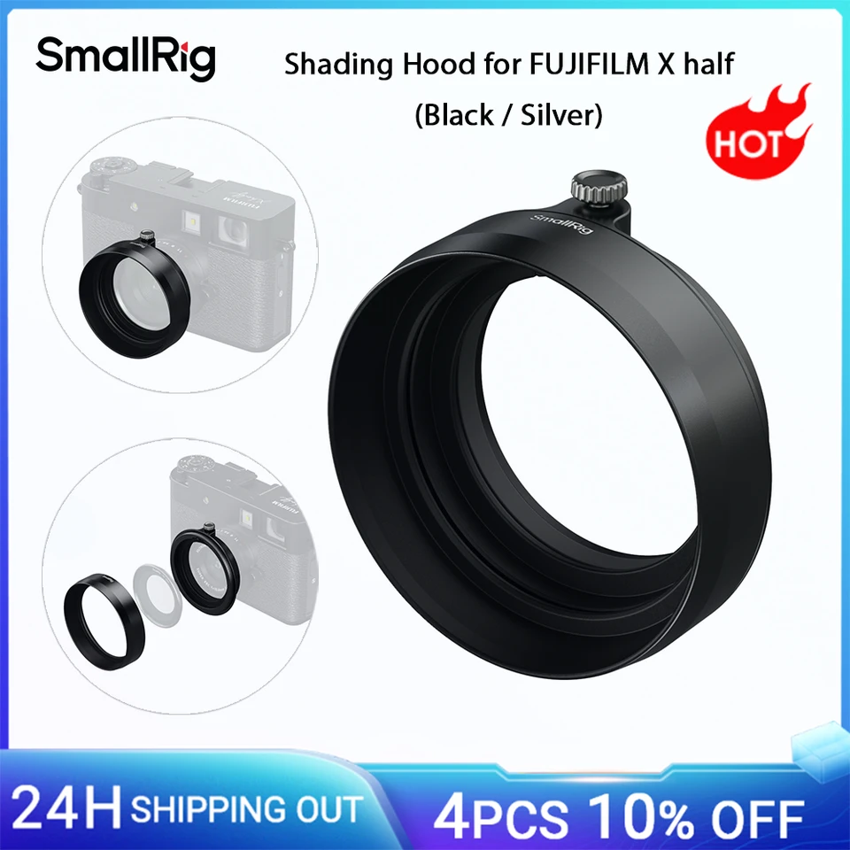 SMALLRIG Paraluce Per Fujifilm X Half – Lega Di Alluminio, Antigraffio, Compatibile Con Filtri UV/VND – Modello 5215