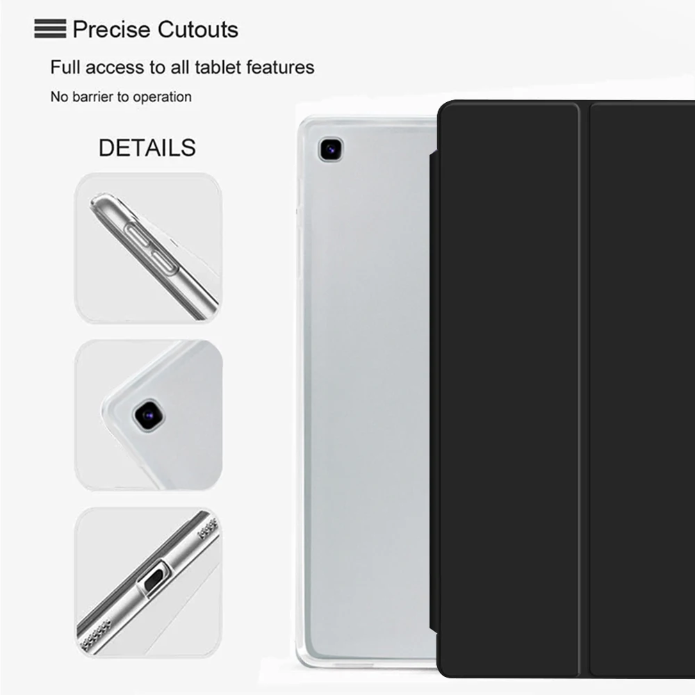 Tablet Case Tri-fold Leather for Samsung Galaxy Tab A A7 A8 S6 Lite