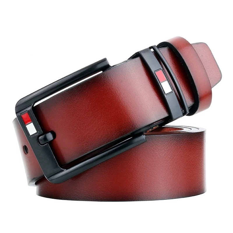 VOOTHOST Fashion Alloy Pin Buckle Men's Belt Casual Jeans Belt Male All-match Leather Formal Business Designer Waistband VB236_viptrois.com