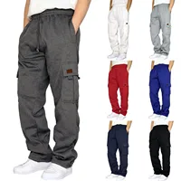 Men's Cargo Pants Mens Casual Multi Pockets Military Tactical Pants Men Outwear Straight Winter Pants Trousers Fleece Sweatpants