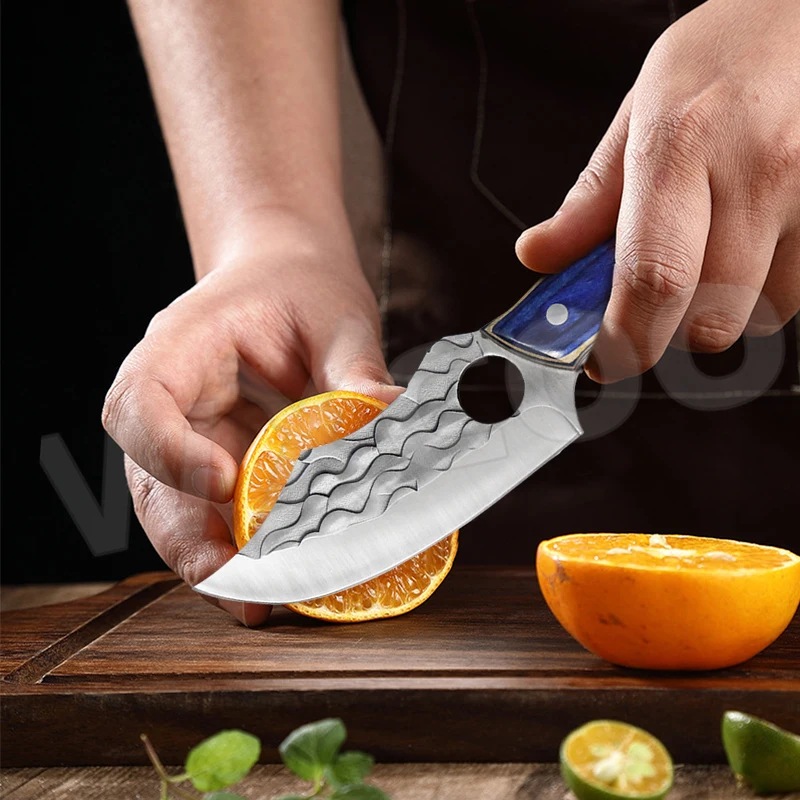 Butcher Knife Forged Boning Kitchen Knife Stainless Steel Meat Chopping Knives Chef Slicing Cutter Cleaver Cooking BBQ Tools