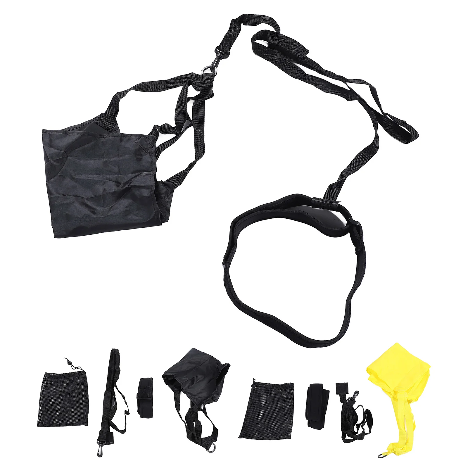 40cm Swim Parachute Professional Portable Swimming Resistance Training Belt Set for Kids Adults Swim Resistance Parachute