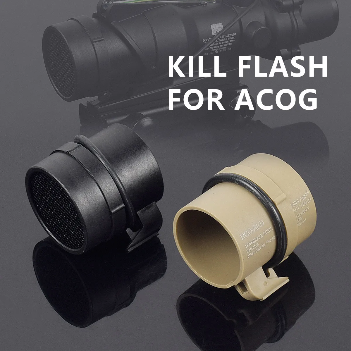 Tactical Fit ACOG Scope Cover Cap Lens Protector Hunting Airsoft  Accessories