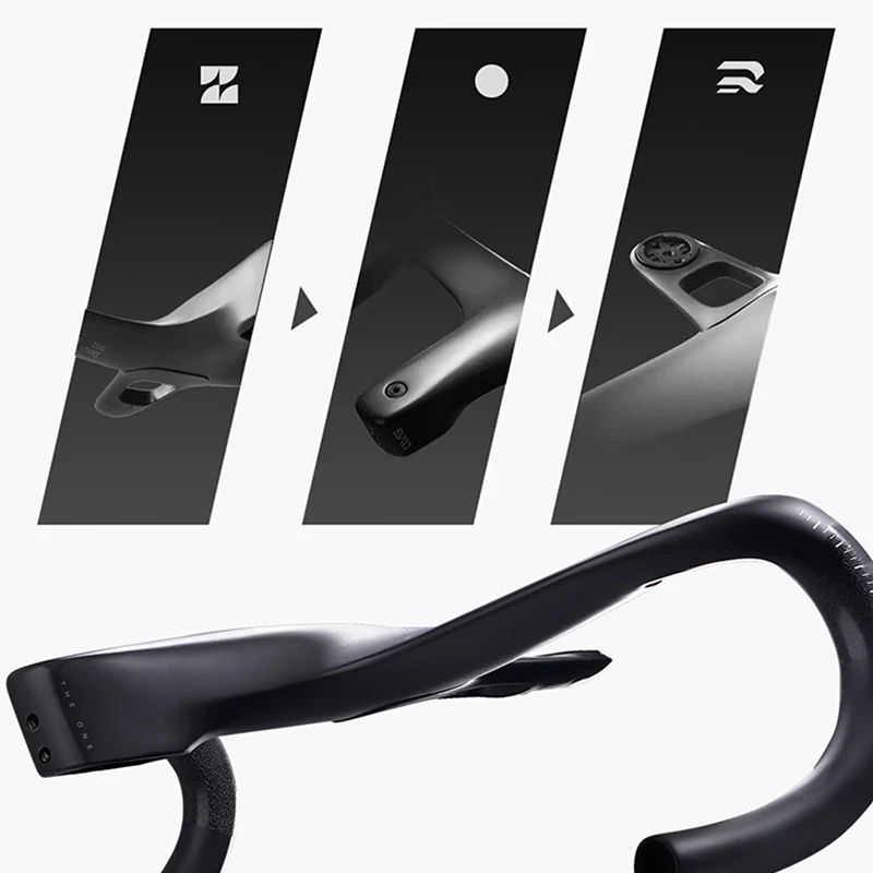 Guidon de vélo de route LEXON SupeLight tout carbone intégré, guidon de
