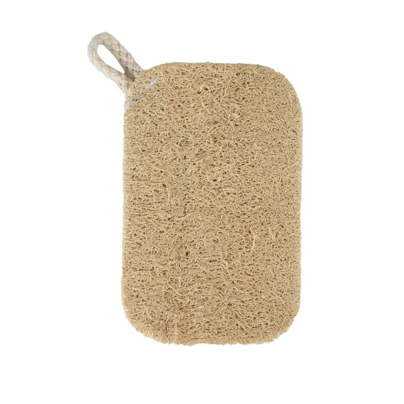 6pcs Natural Loofah Exfoliating Sponges - Gentle Body Scrubber for Shower & Bath, Bamboo Fiber Cleaning Pads 5