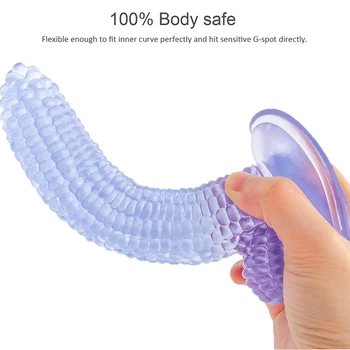Big dildo suction cup fake penis corn dick sex toys for women particle surface vagina stimulate beads anal dildo sex shop 4