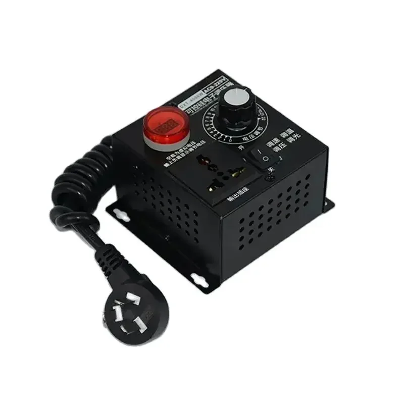 220V AC Motor Speed Regulator 4KW Adjustable SCR Voltage Regulator Electric Fan Speed Controller Switch Thermostat Dimming