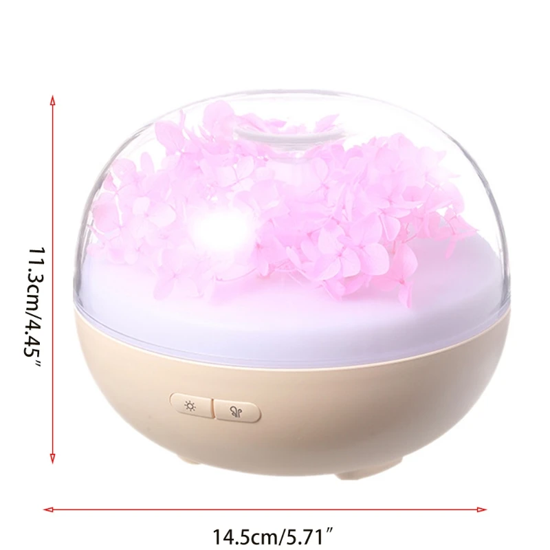 M7DF 180ml Essential Oil Diffuser for Large Room 24 Hours with 7 Color Changing Lights Aromatherapy Diffuser 2 Spray Modes