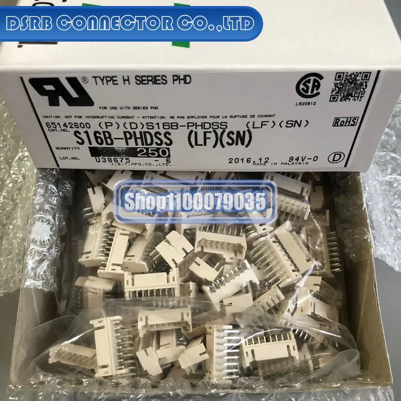 

50pcs/lot 100% new and origianl S16B-PHDSS 16P 2.0MM