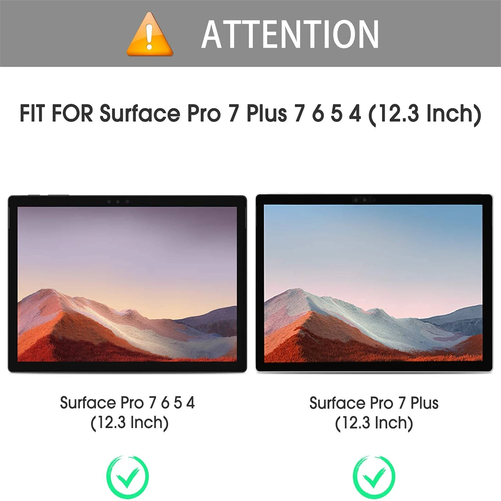 Premium Tempered Glass Screen Protector, 9H Hardness, 2.5D, 12.3-Inch Display