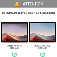 Tempered Glass Film for Surface Pro 7 Plus / Pro 7 / Pro 6 / Pro 5 / Pro 4 (12.3 inch) Screen Protector 9H Hardness 2.5D 12.3" 2