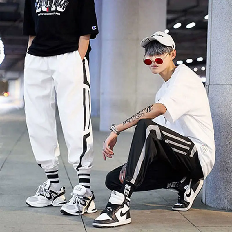 Spring Autumn New High Waist Loose Casual Hip Hop Sweatpants Men\'s Streetwear Harajuku Y2K Pants Male Oversized Fashion Trousers