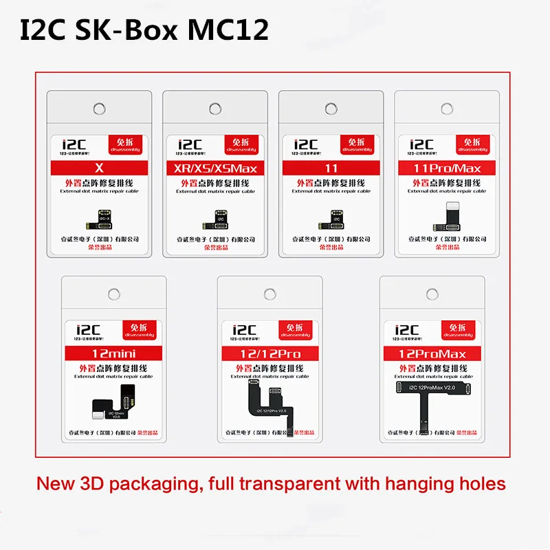 I2C Sk-Box Mc12 Face Id Repair Flex Cable Free-Welding Flex Esterno Per X-12 Promax Face Id Dot Matrix Repair Tool