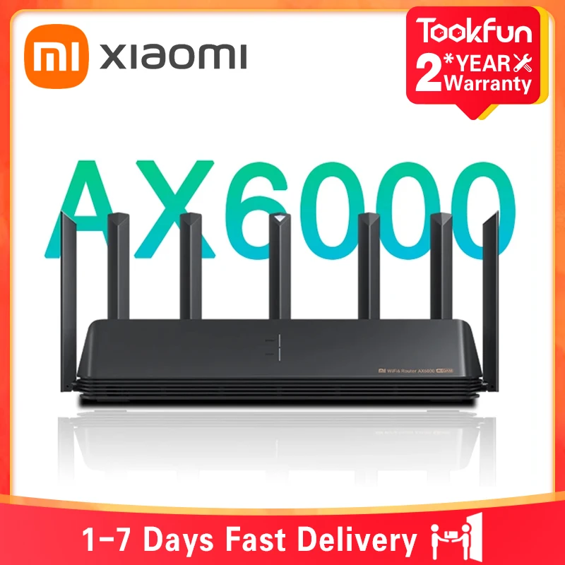 Xiaomi AIoT AX6000 Wireless Router Mesh WiFi6 VPN Dual-Frequency 512MB Full Gigabit Repeater Signal Amplificador Extender PPPoE