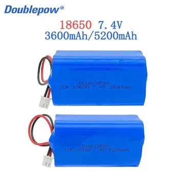 Batteria ricaricabile da 7,4 V 3600 mAh/5200 mAh 18650 batterie 2S2P per altoparlante Bluetooth scheda protettiva per monitor a luce solare