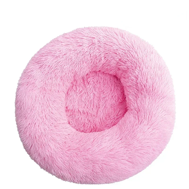 Title 5, Comfortable Cat and Dog Bed Plush Round Pet Hou...