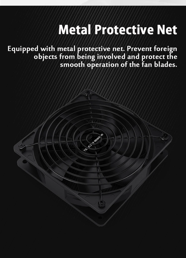 3000RPM Cooling Fan Industrial Grade Large Air Volume Computer Fan 4Pin or Big 4
