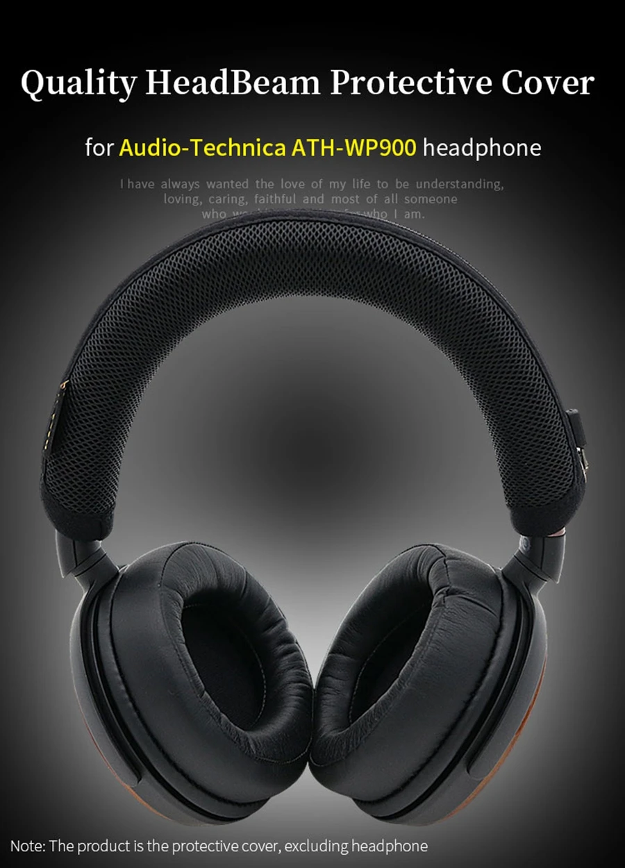 Headphone Head Beam Cover for Audio-Technica ATH-WP900 Earphone Protective Case WP900 Headset Headbeam Sleeve