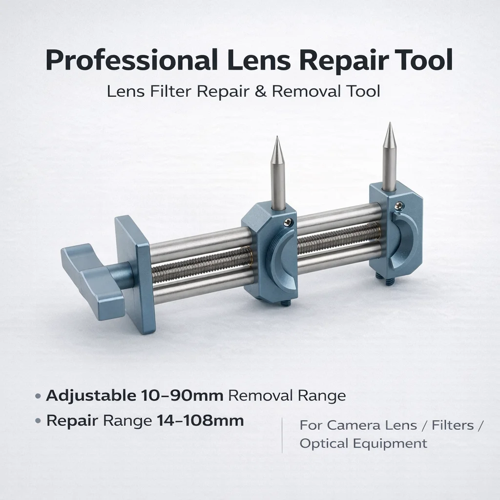 전문 렌즈 수리 도구, 10-90mm 필터 제거 렌치, DSLR, 시네마 렌즈, 망원경의 구부러진 필터 링 수리