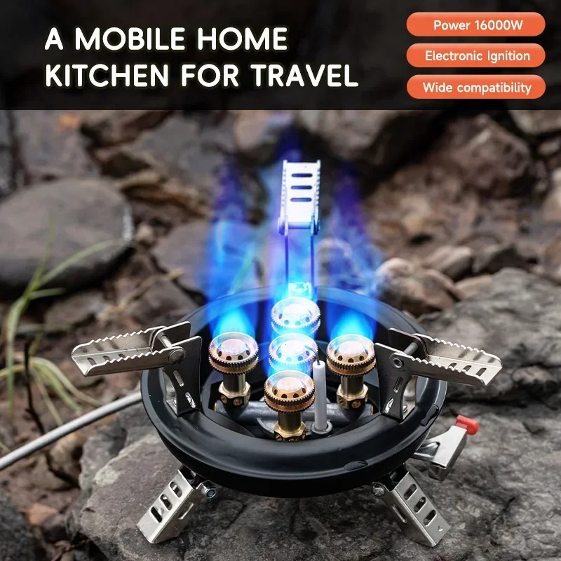Camping Gas Stove Camping Burner Butane Gas Burner with Piezo Ignition BRS-201A camping cookware