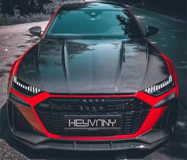 For Audi A7 S7 C8 2020 2021 2022 2023 Real Carbon Fiber Bonnet 