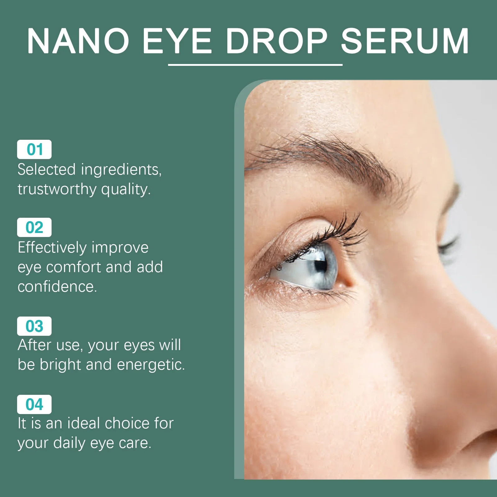 Soothing Eye Drops Relieve Eye Discomfort, Gentle Moisturizing, Relieve Dryness, Refresh Eyes for Daily Eye Care - 4