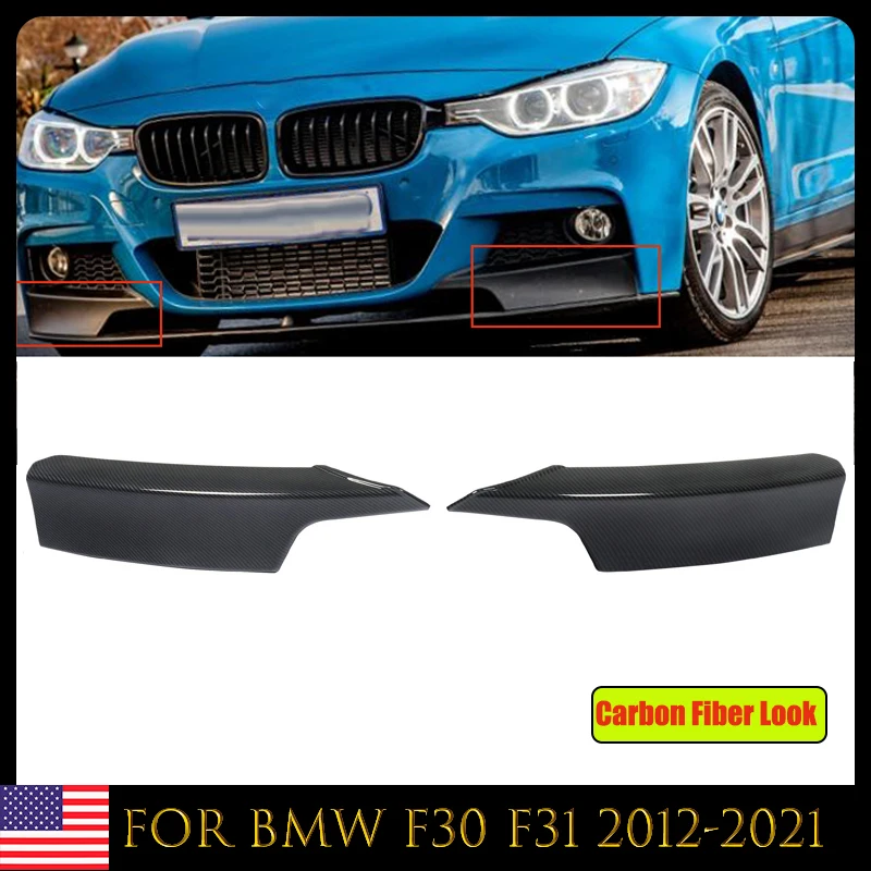 

MagicKit Front Bumper Splitter Lip For BMW F30 3 Series M Style 12-18 Carbon Fiber Look