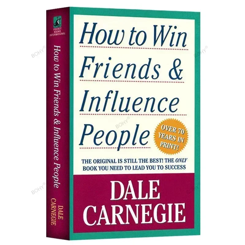 

How To Win Friends Influence People By Dale Carnegie Interpersonal Communication Skills Self improvement Reading Book Fo Adult