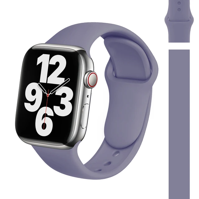 Silicone Strap for Apple Watch Band 45mm 41mm 44mm 40mm 42mm 38mm Correa Watchband Armband Bracelet iWatch Series 7 SE 6 5 4 3 2 47